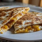 Brown Sugar Peach Breakfast Quesadilla