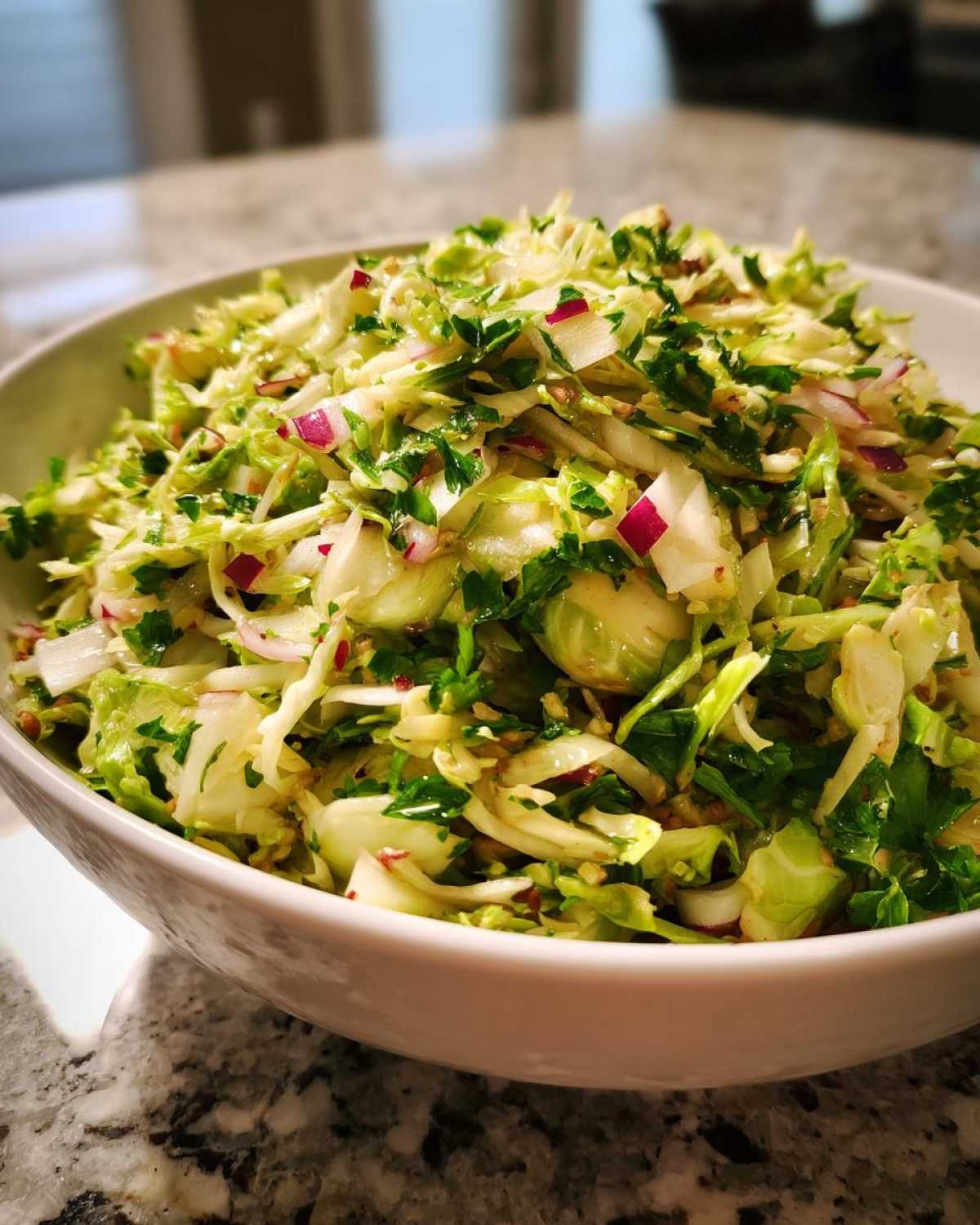 Brussels Sprout & Apple Slaw - detail 1