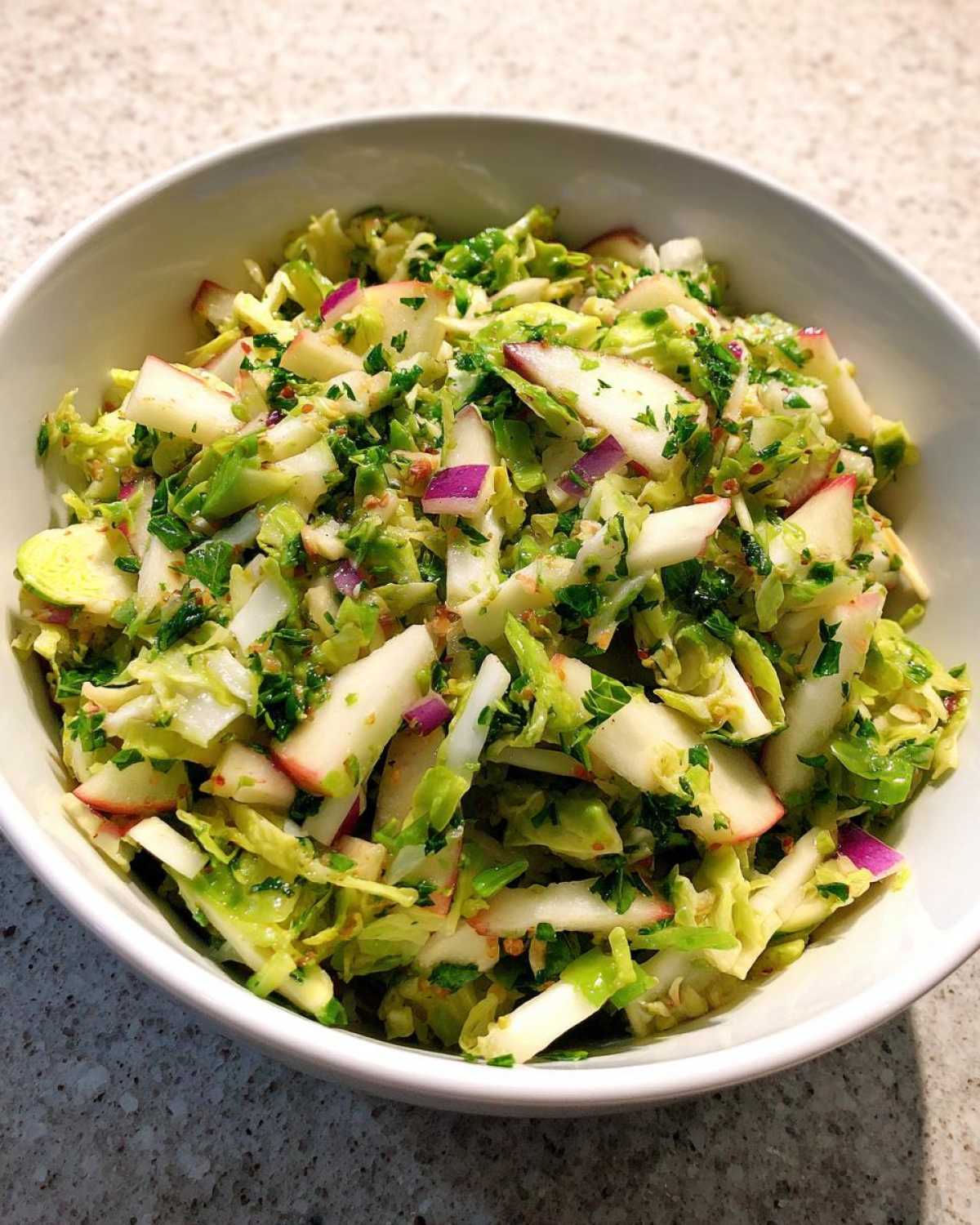 Brussels Sprout & Apple Slaw - detail 2