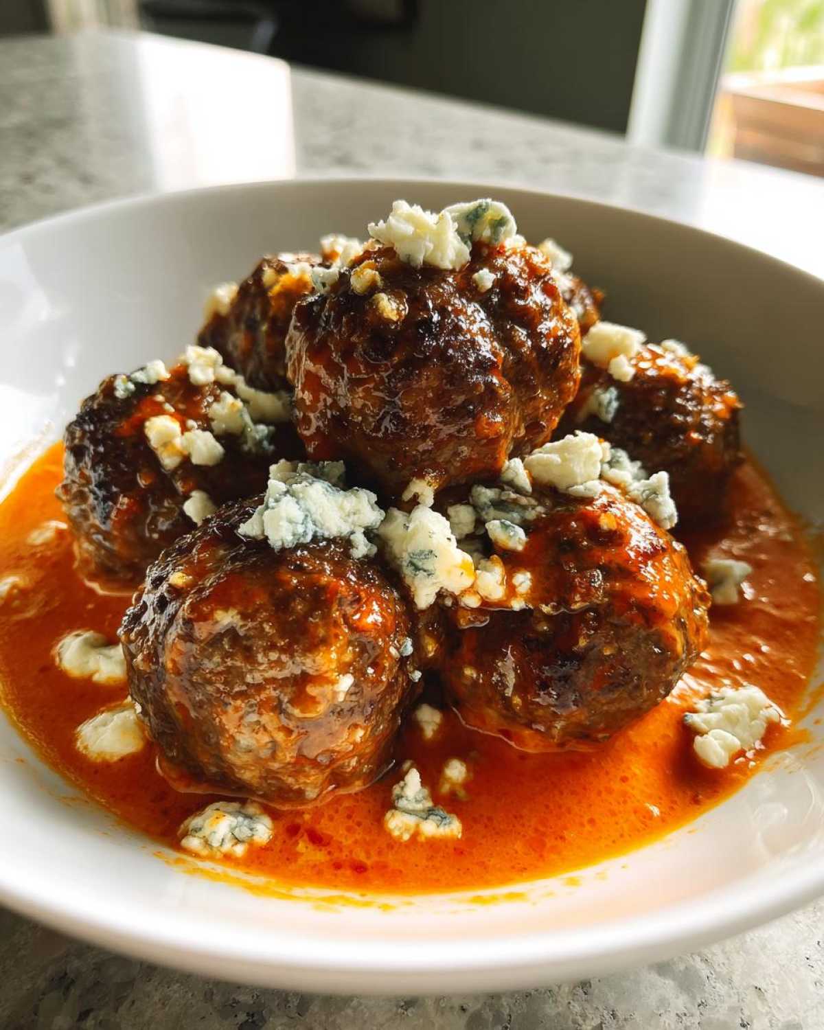 Buffalo Blue Cheese Meatballs - detail 3