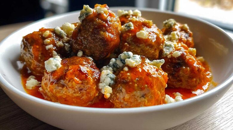 Buffalo Blue Cheese Meatballs
