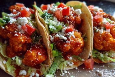 Buffalo Cauliflower Tacos