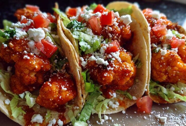Buffalo Cauliflower Tacos