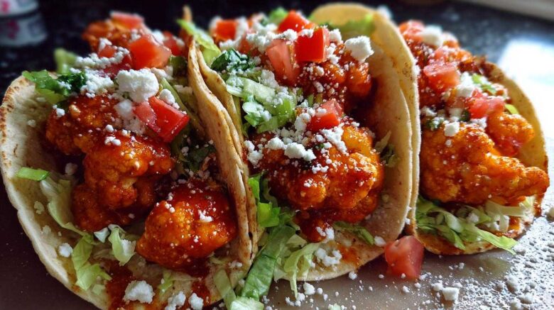 Buffalo Cauliflower Tacos