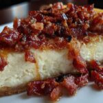 Candied Bacon Bourbon Cheesecake