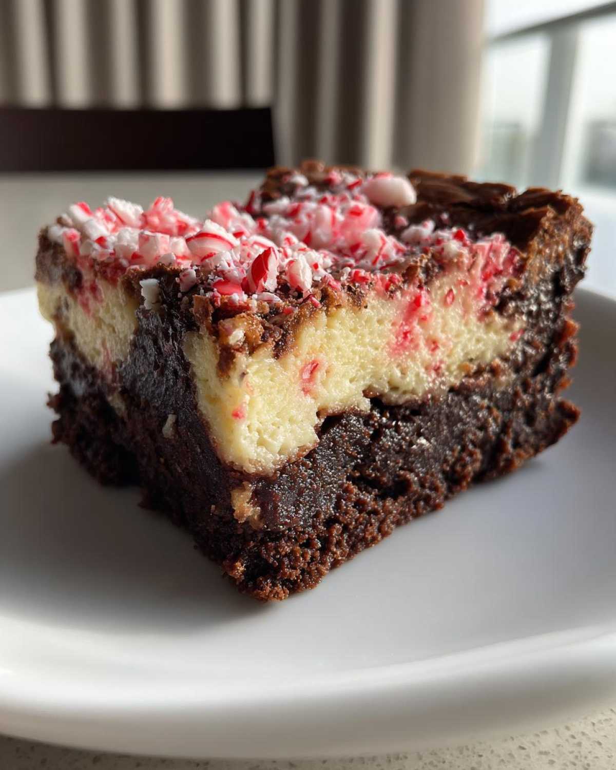 Candy Cane Cheesecake Brownies - detail 4