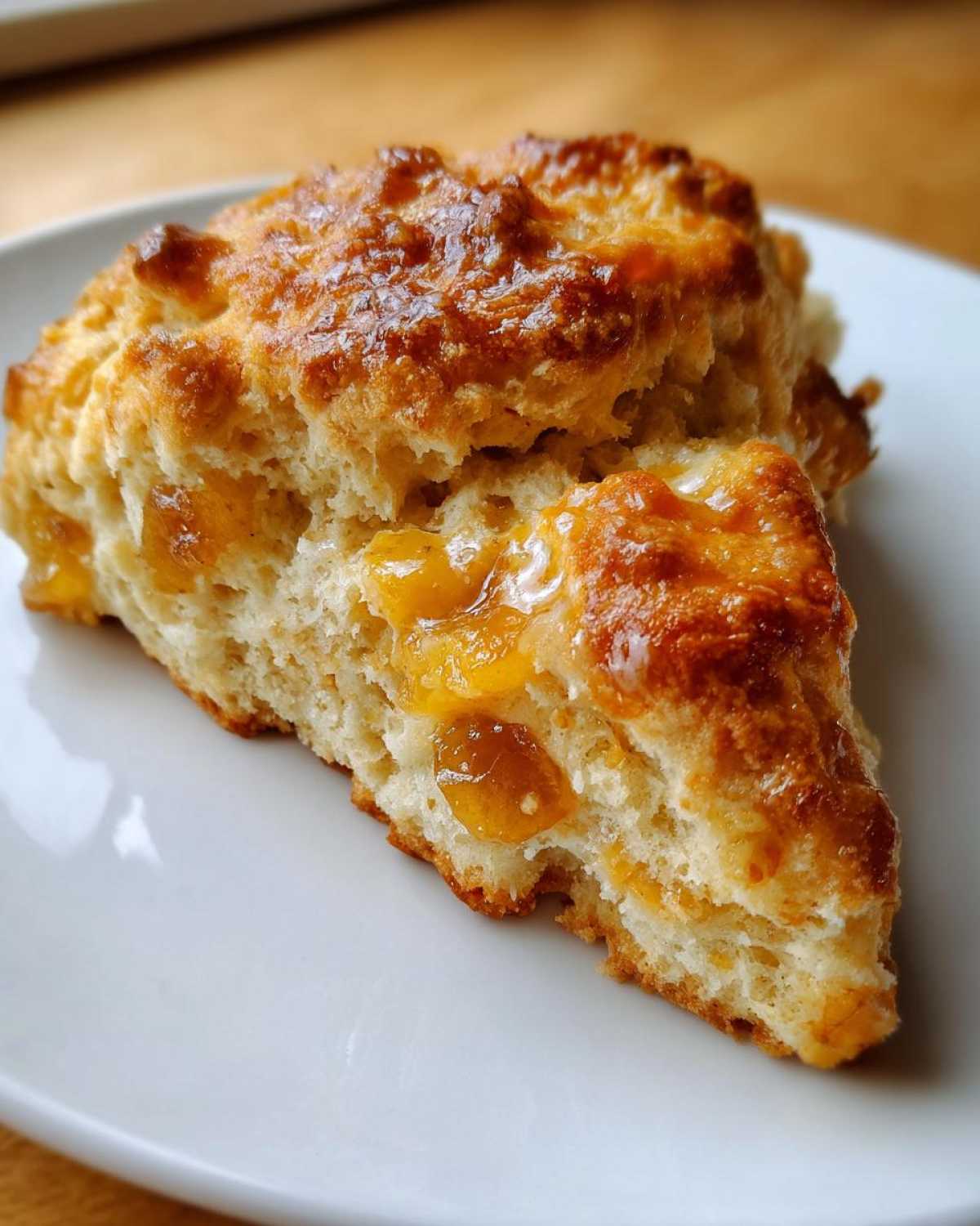 Caramelized Banana & Cheddar Scones - detail 2