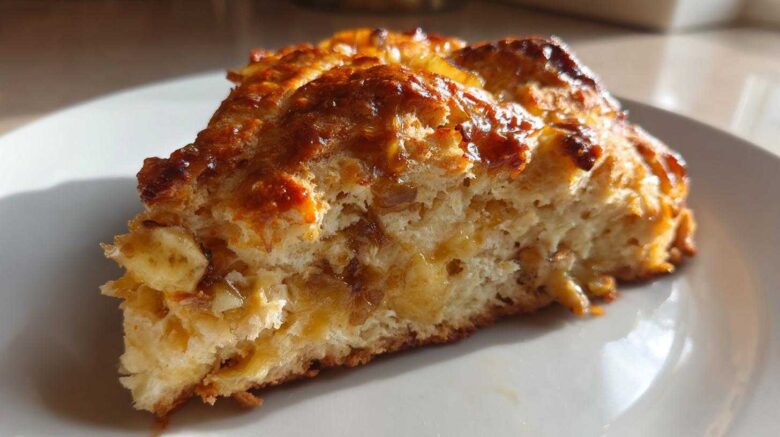 Caramelized Banana & Cheddar Scones