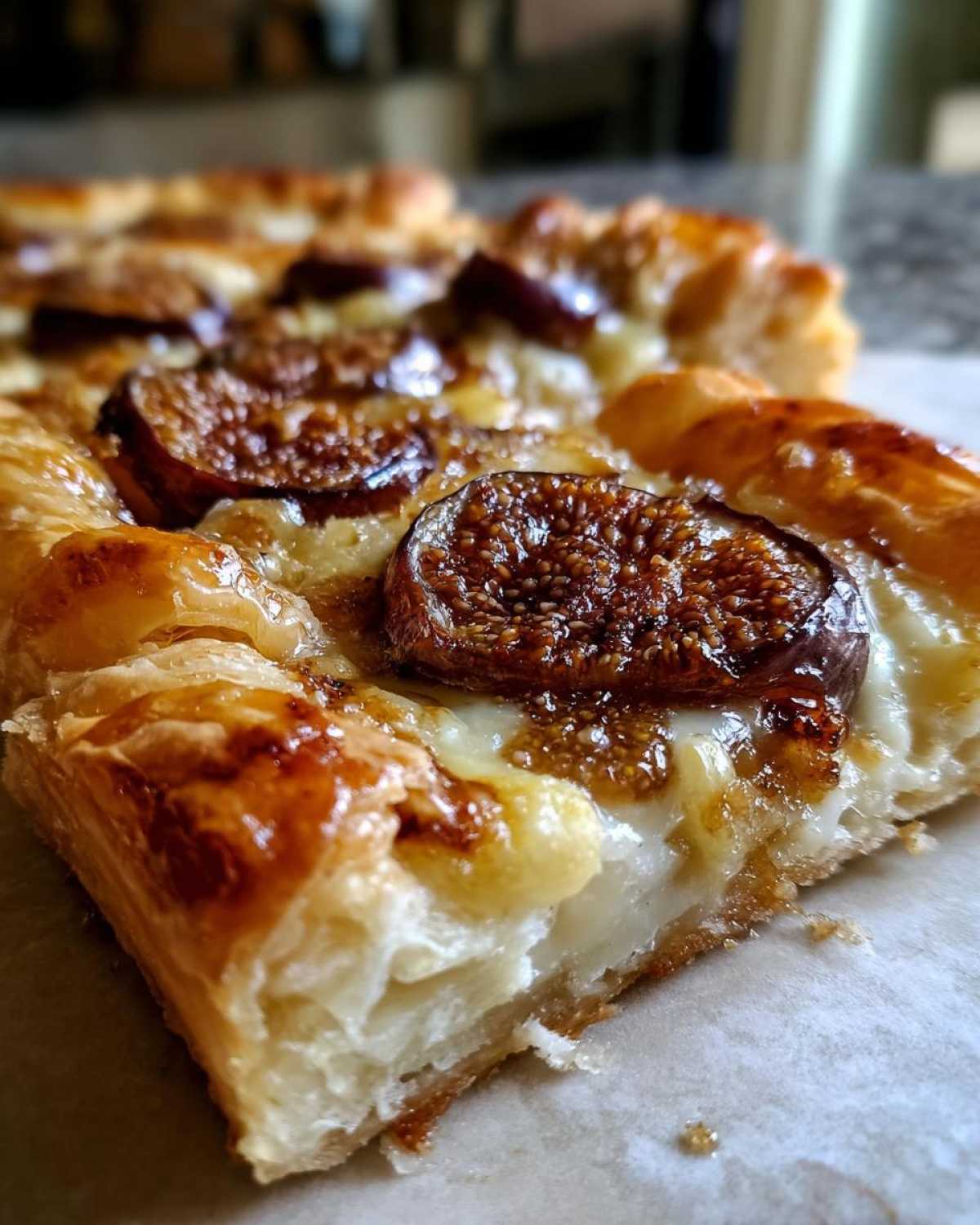 Caramelized Fig and Brie Tart - detail 2