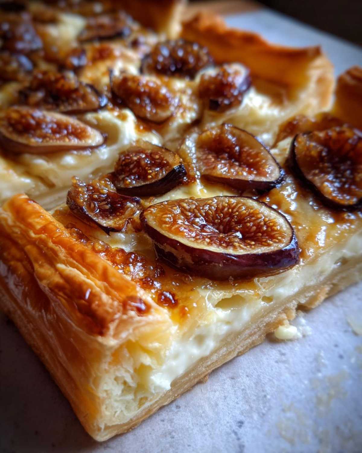 Caramelized Fig and Brie Tart - detail 3