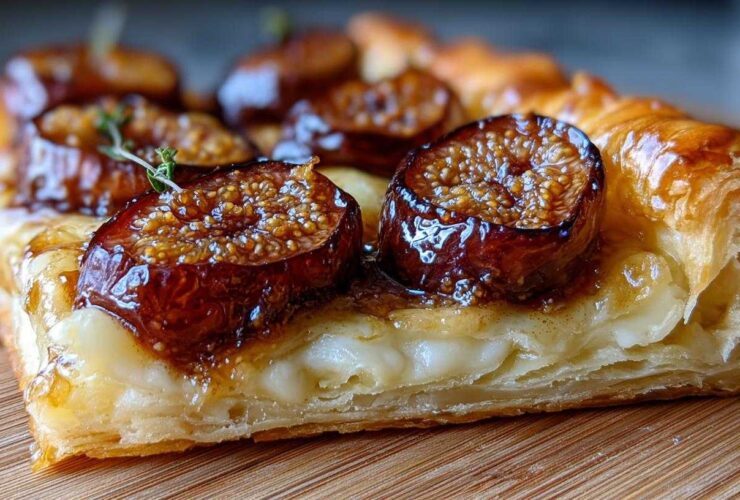 Caramelized Fig and Brie Tart