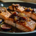 Caramelized Onion & Fig Baked Salmon