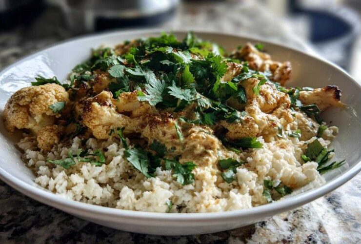 Cashew Curry Cauliflower Rice