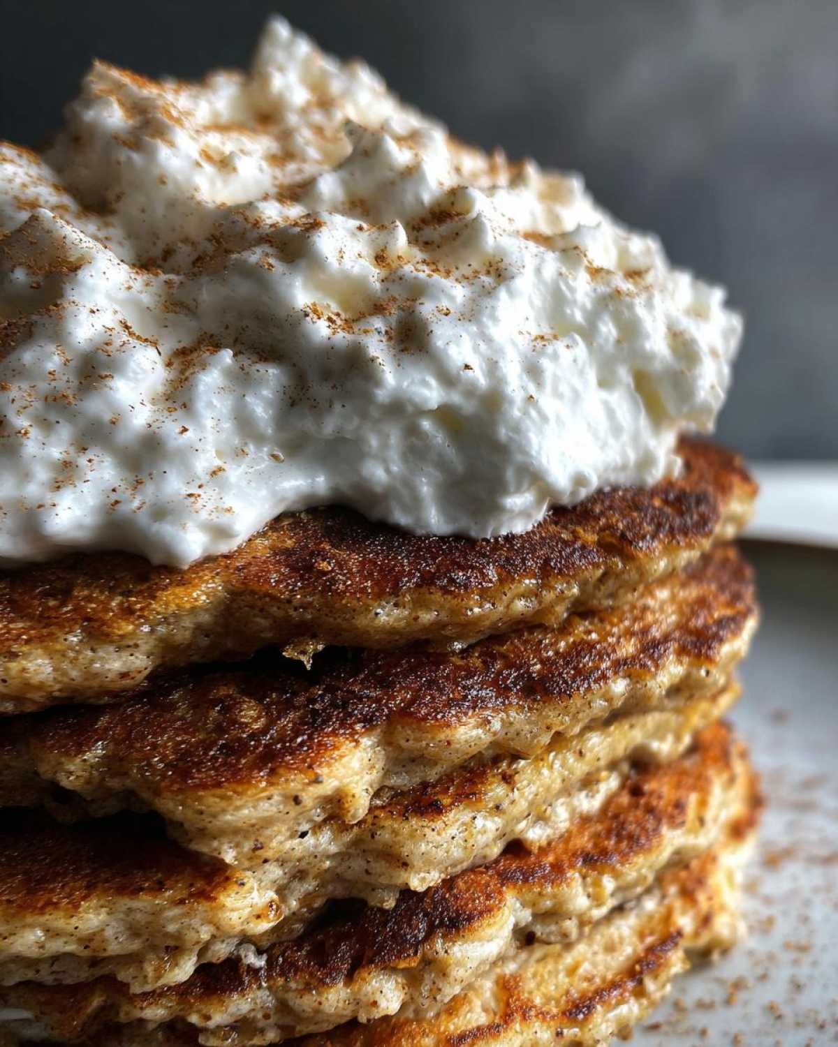Chai-Spiced Oat Pancakes with Coconut Whipped Cream - detail 3