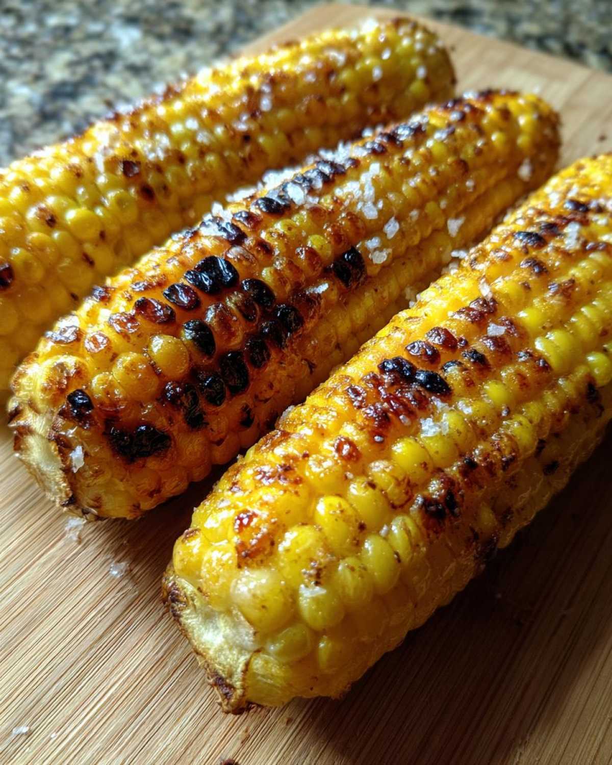 Charred Mexican street corn - detail 3