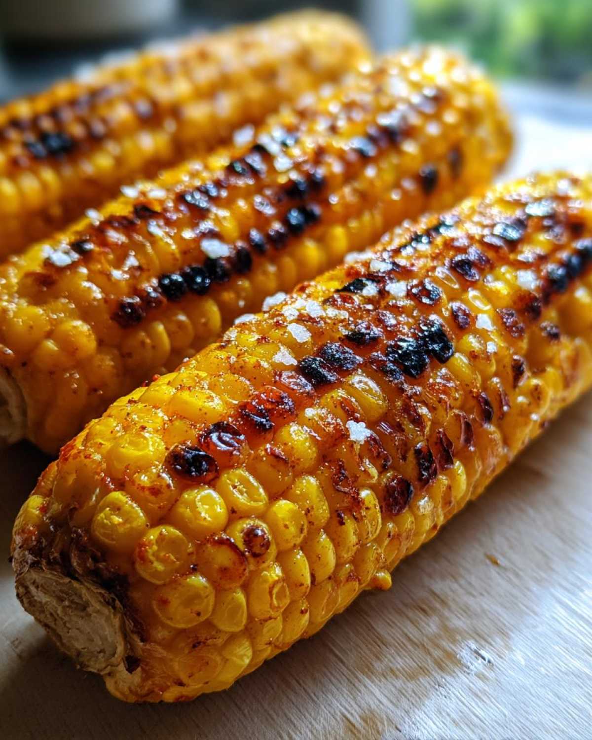 Charred Mexican street corn - detail 4
