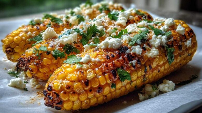 Cheesy street corn