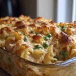 Cheesy tuna noodle casserole