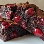 Cherry Bomb Vodka Fudge Brownies