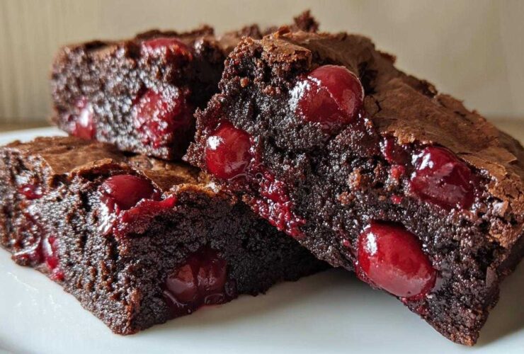 Cherry Bomb Vodka Fudge Brownies