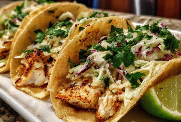 Chipotle Lime Grilled Fish Tacos