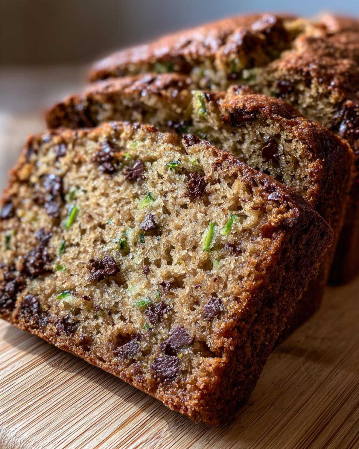 Chocolate Chip Zucchini Bread - detail 2
