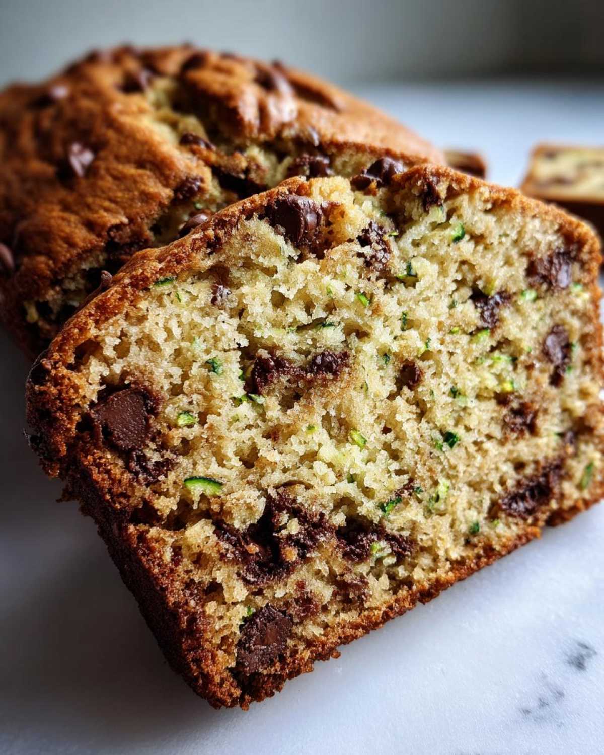 Chocolate Chip Zucchini Bread - detail 3