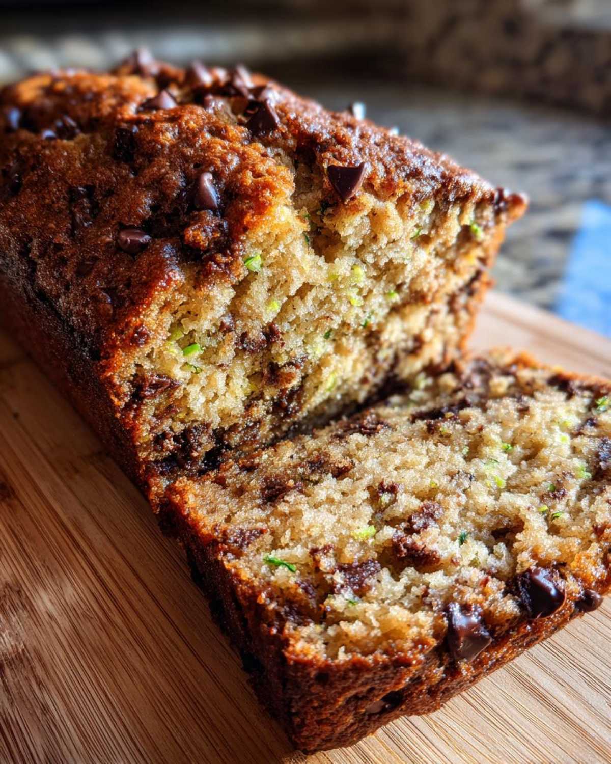 Chocolate Chip Zucchini Bread - detail 4