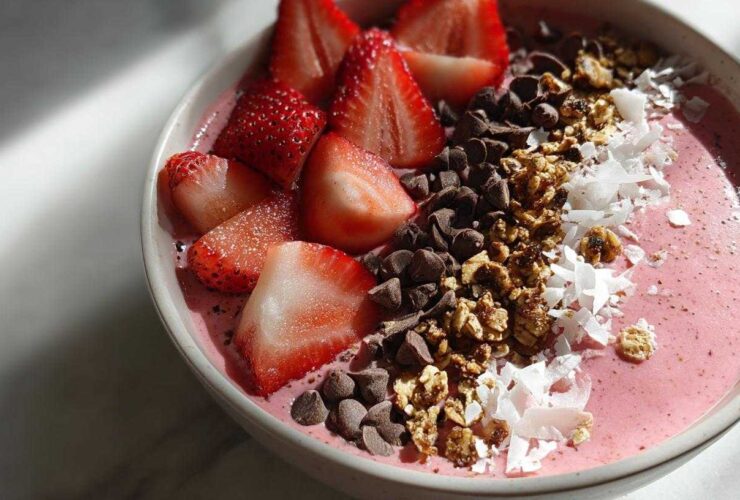Chocolate-Covered Strawberry Smoothie Bowl
