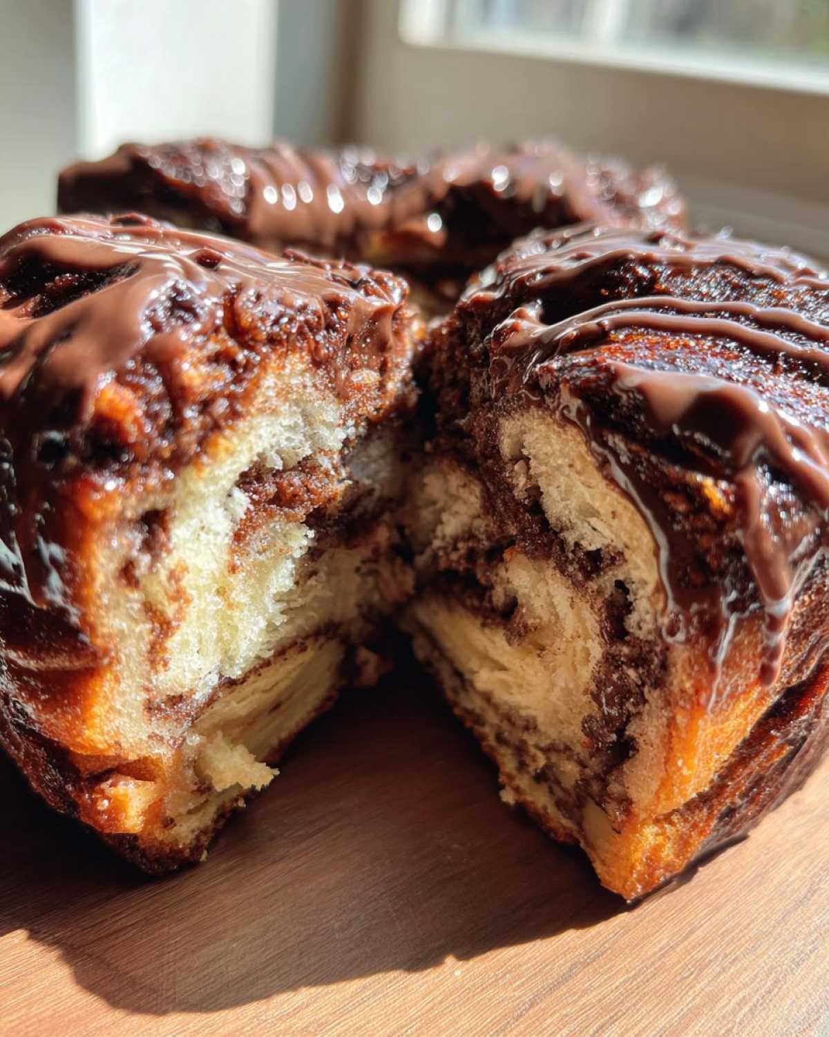 Chocolate Hazelnut Babka Donuts - detail 4