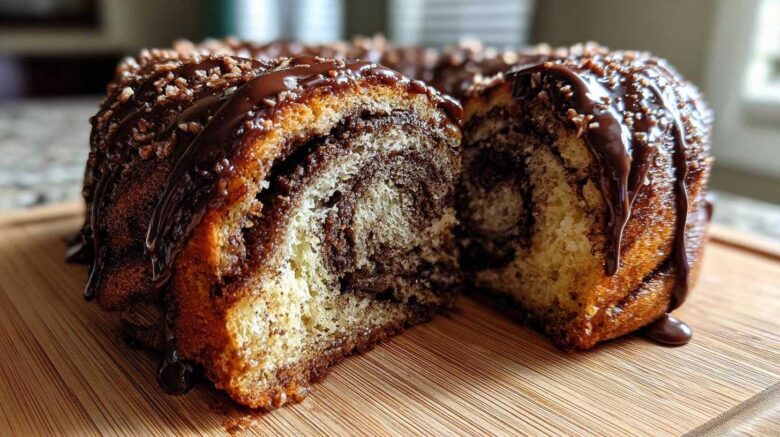 Chocolate Hazelnut Babka Donuts