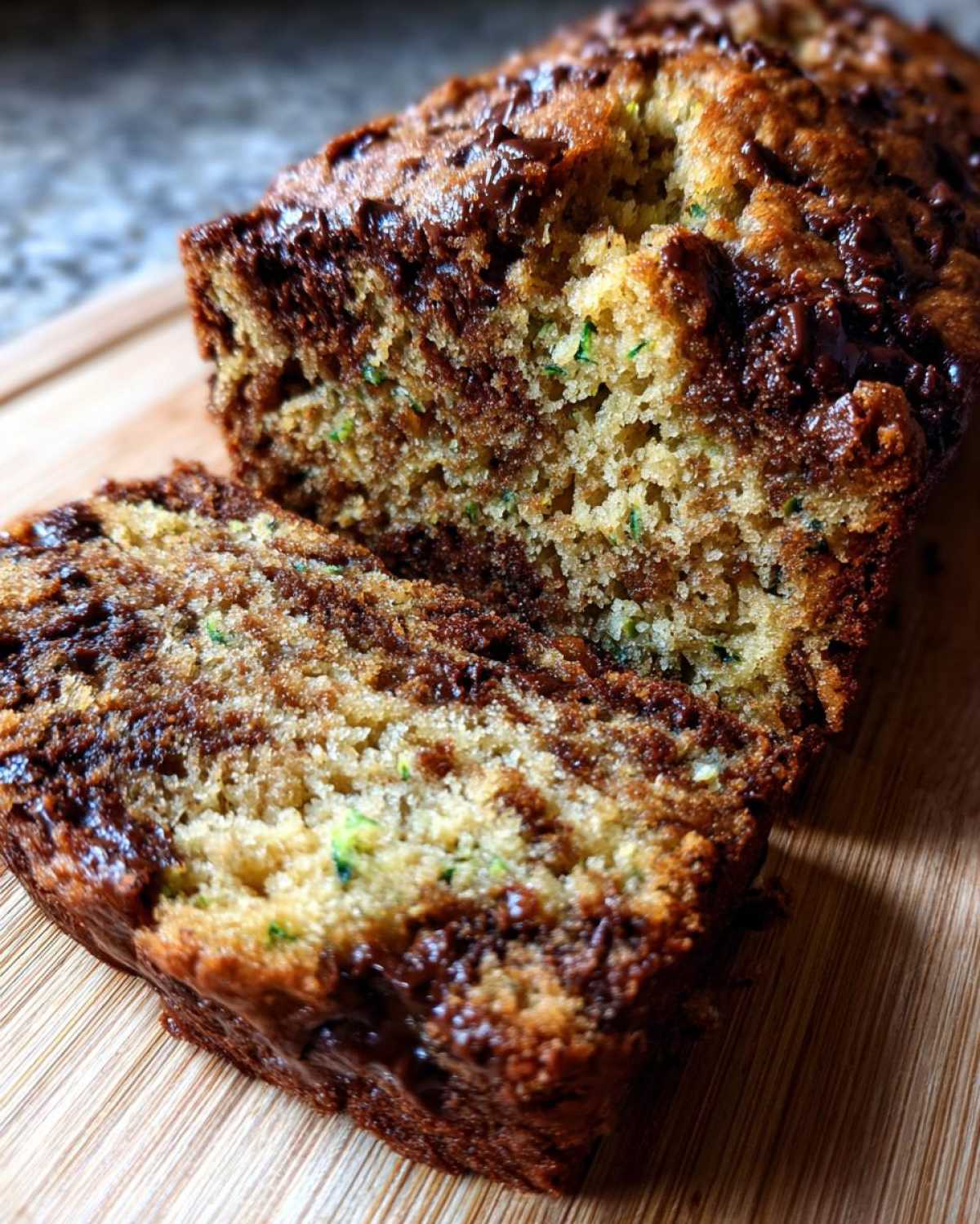 Chocolate Peanut Butter Zucchini Bread - detail 1