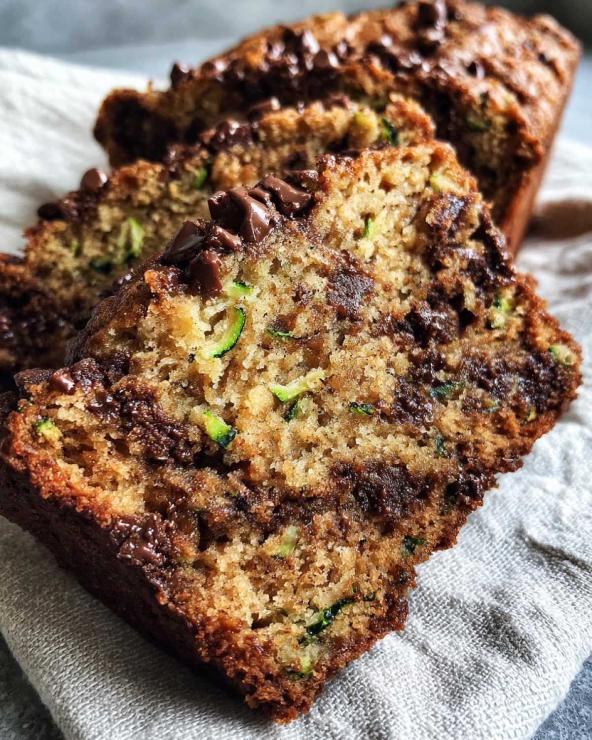 Chocolate Peanut Butter Zucchini Bread - detail 3