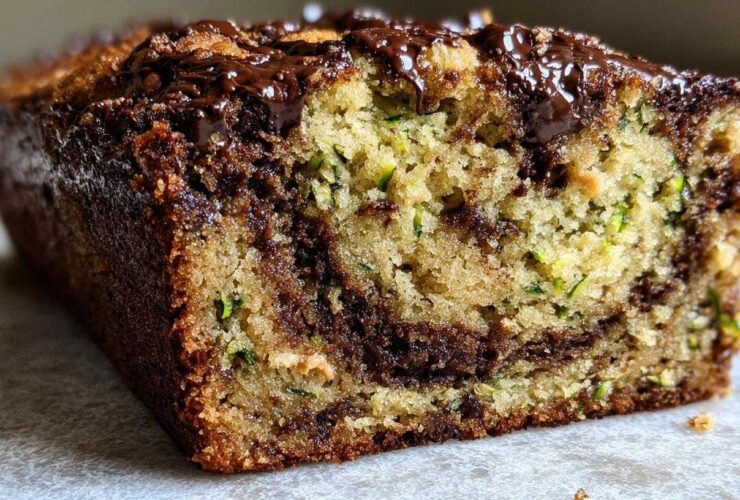 Chocolate Peanut Butter Zucchini Bread