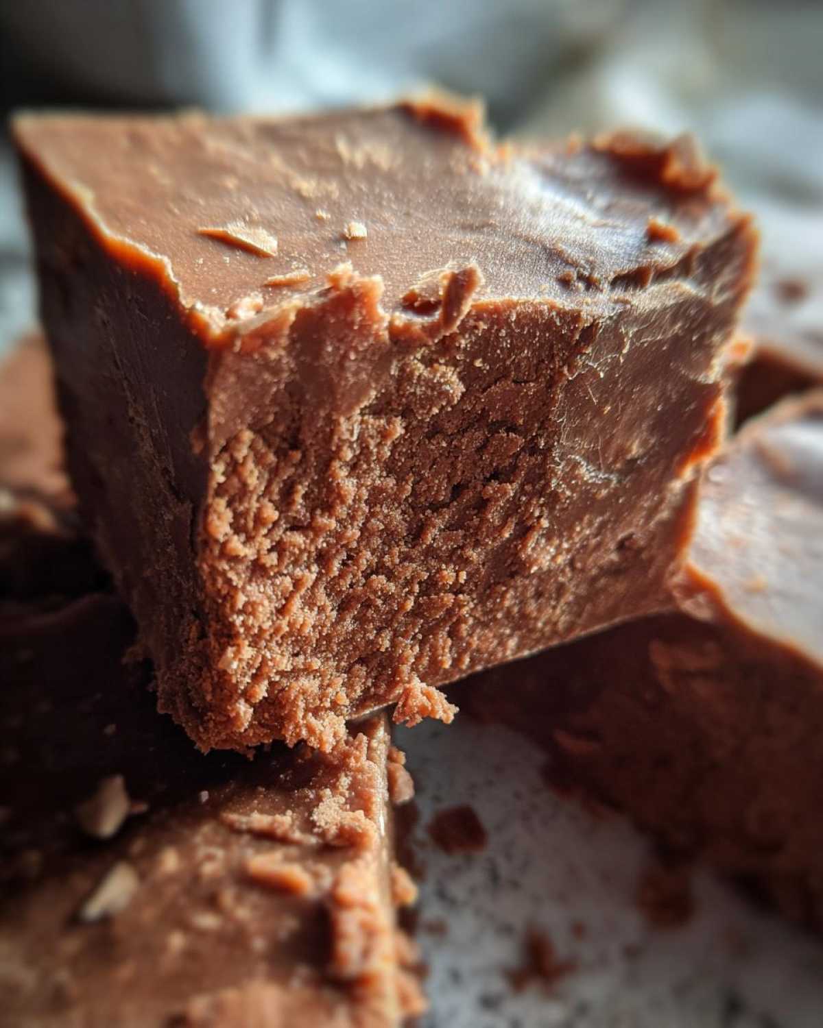 Chocolate Tahini Fudge - detail 3