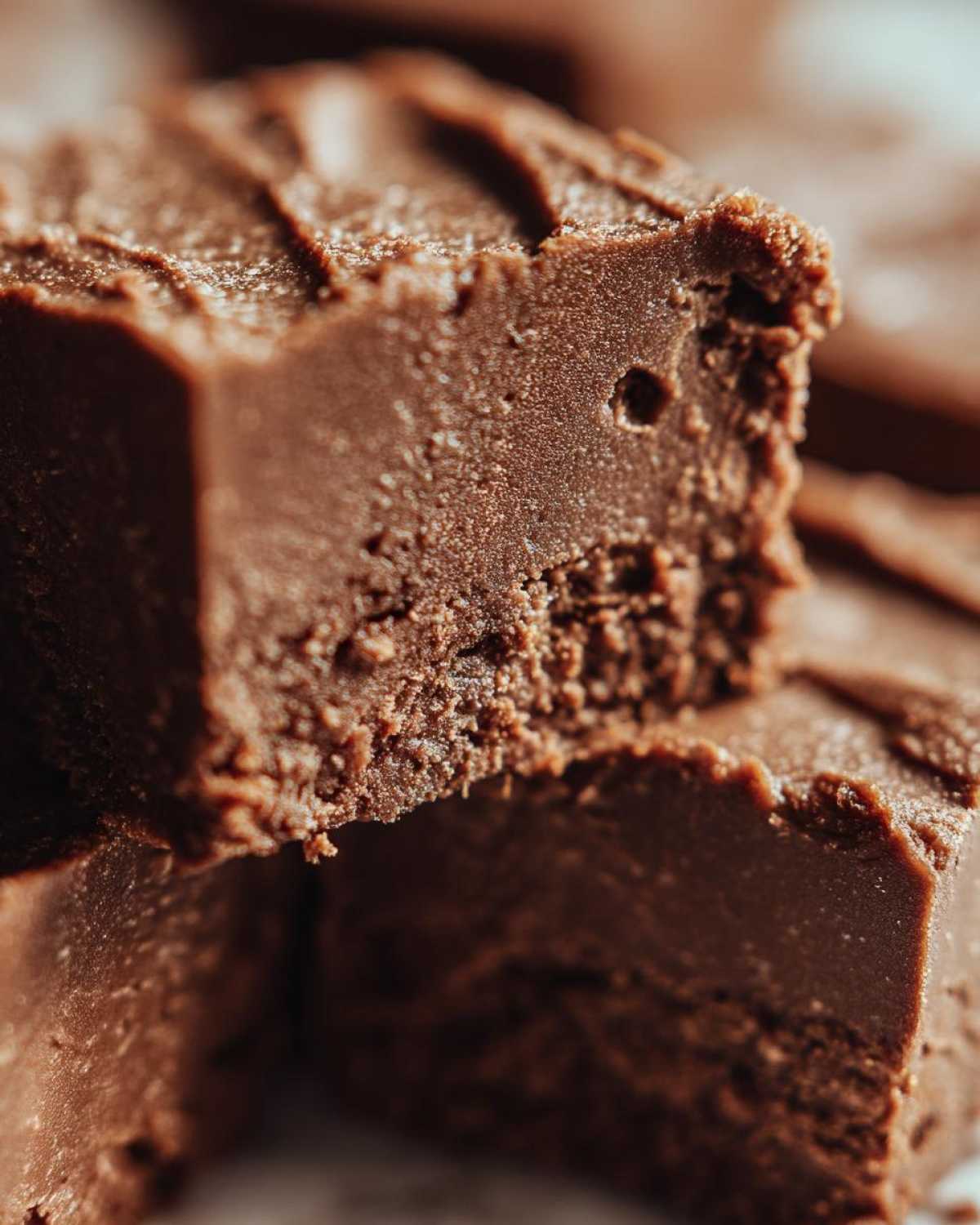 Chocolate Tahini Fudge - detail 4