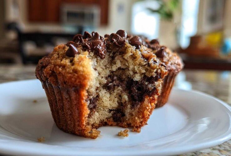 Chocolate chip banana muffins