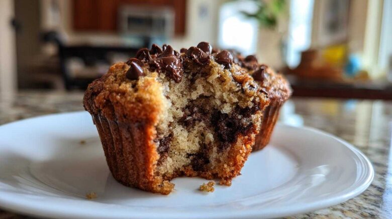 Chocolate chip banana muffins