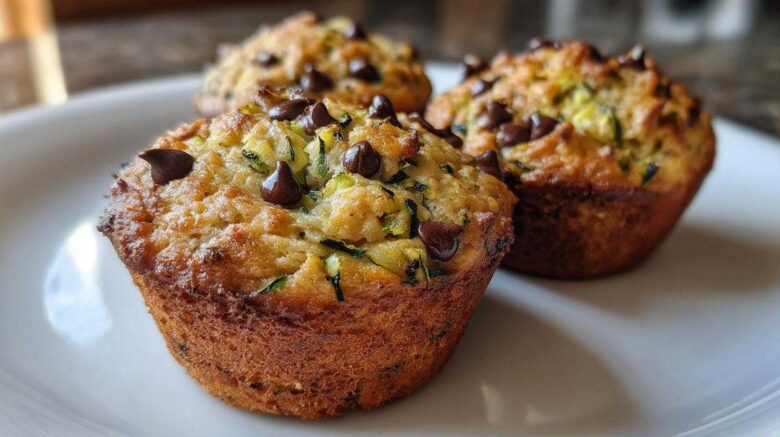 Chocolate chip zucchini muffins