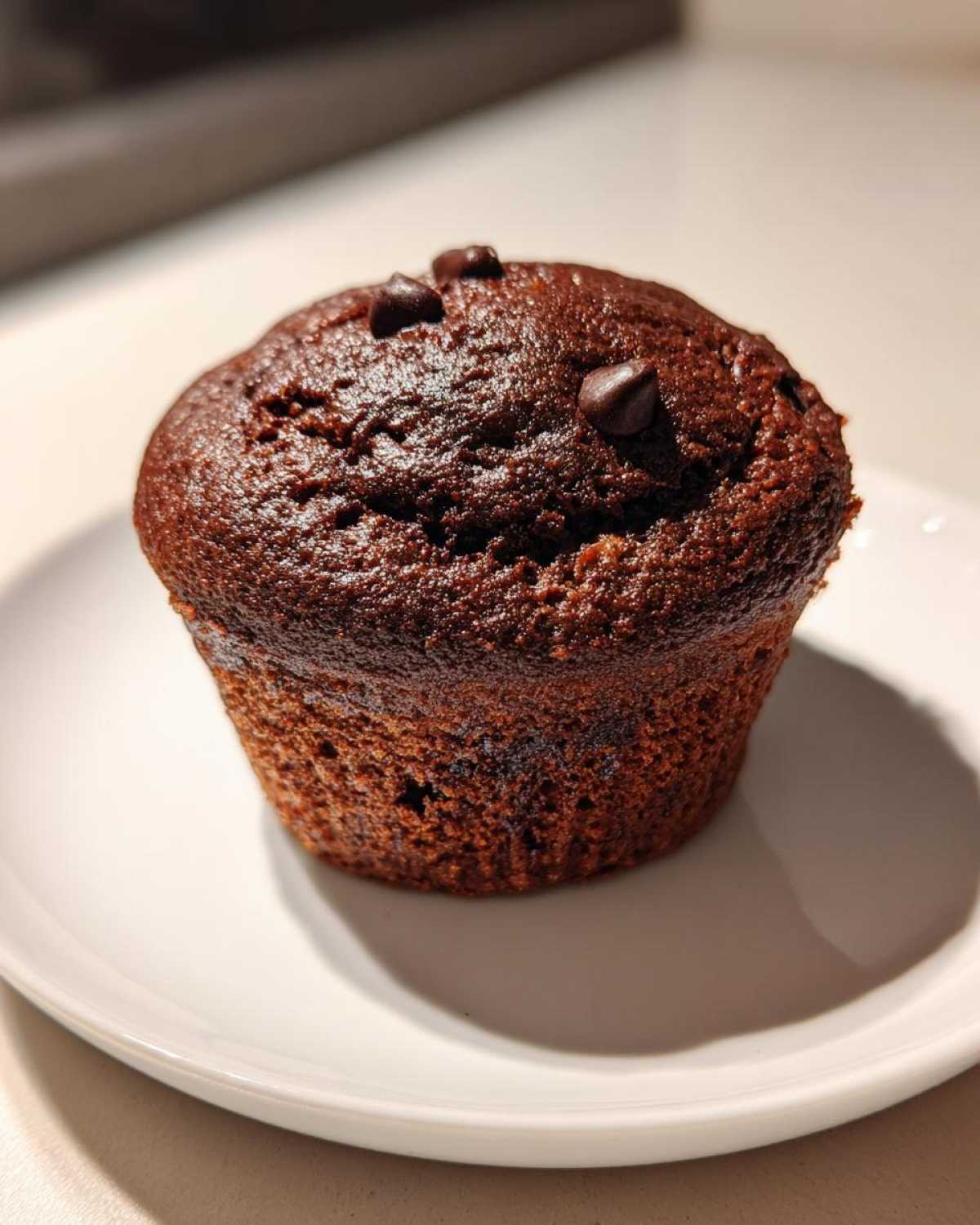 Chocolate protein muffins - detail 1