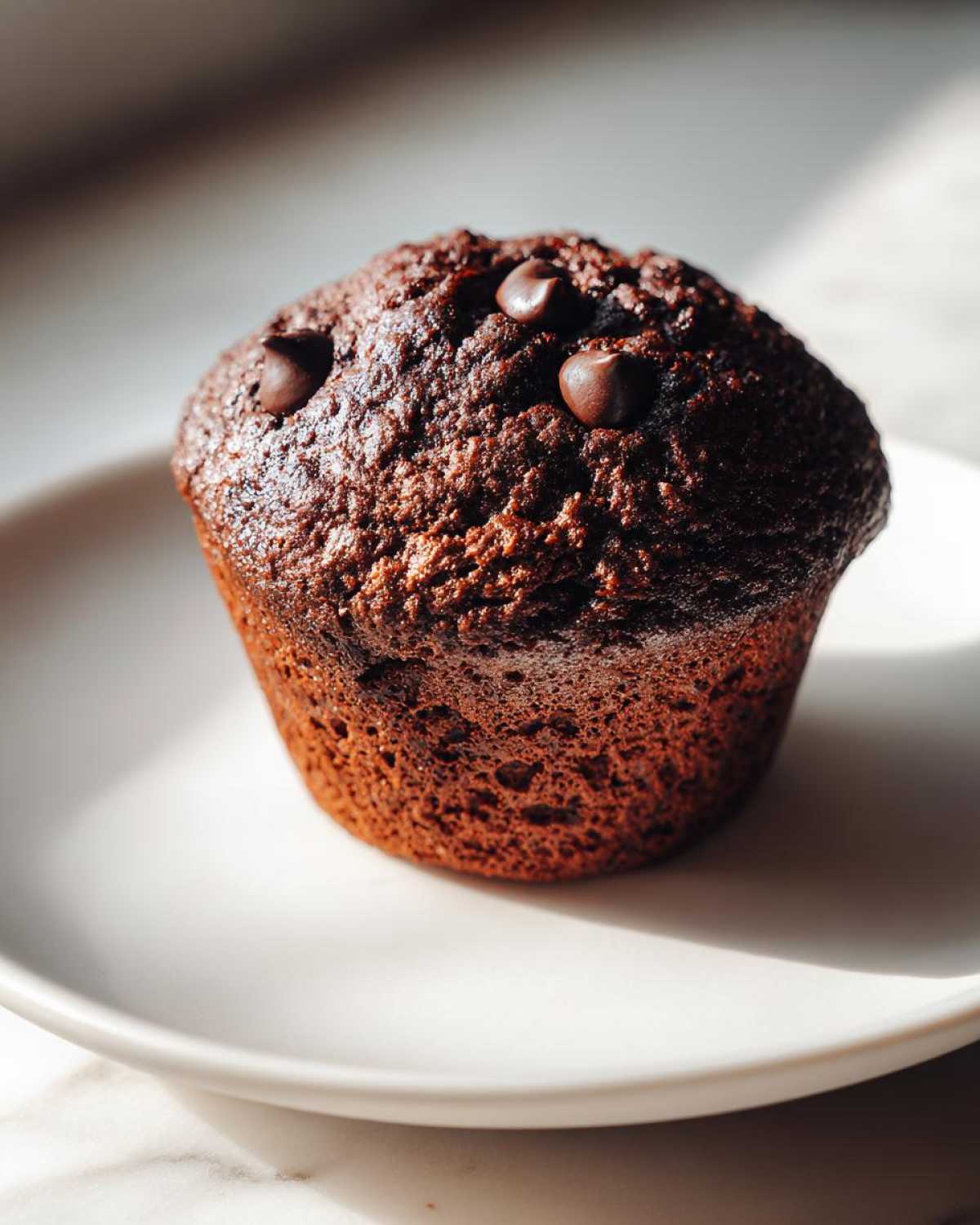 Chocolate protein muffins - detail 2