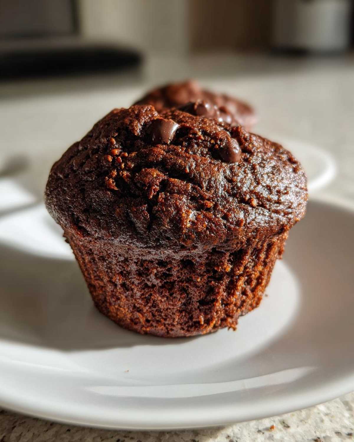 Chocolate protein muffins - detail 3