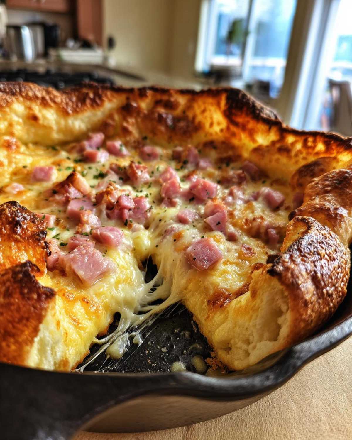 Christmas Ham Cheddar Dutch Baby - detail 2
