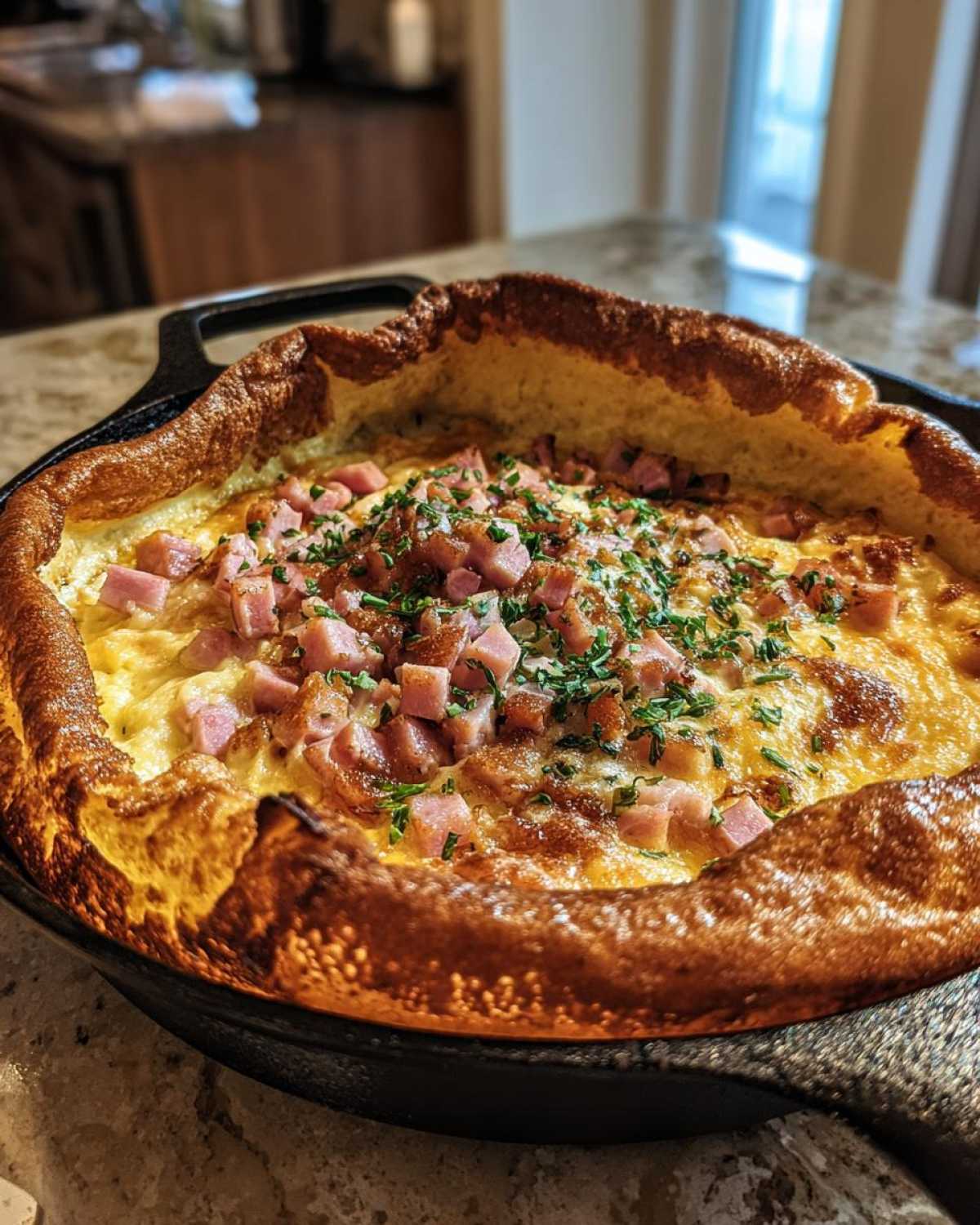 Christmas Ham Cheddar Dutch Baby - detail 4