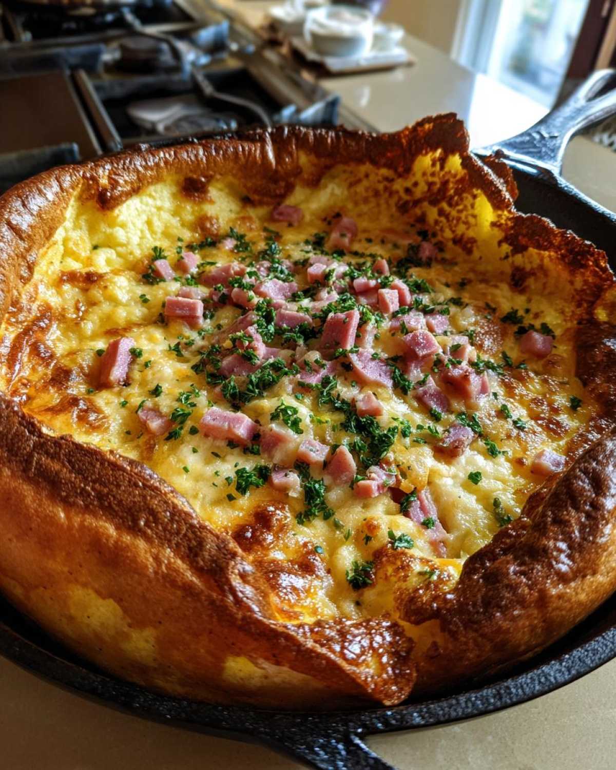 Christmas Ham Cheddar Dutch Baby - detail 3