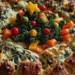 Christmas Tree Spinach Dip Wreath
