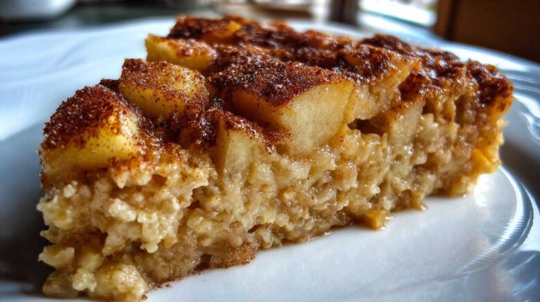 Cinnamon Apple Steel-Cut Oatmeal Bake
