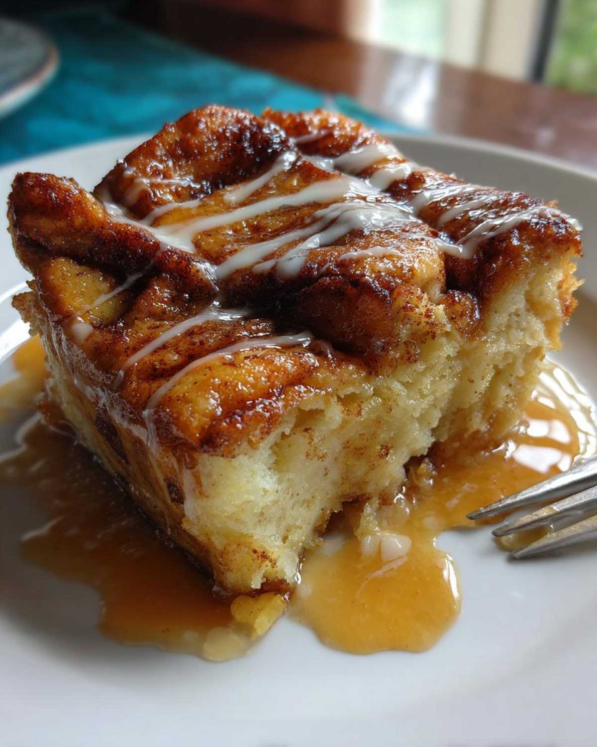 Cinnamon Roll Bread Pudding - detail 1