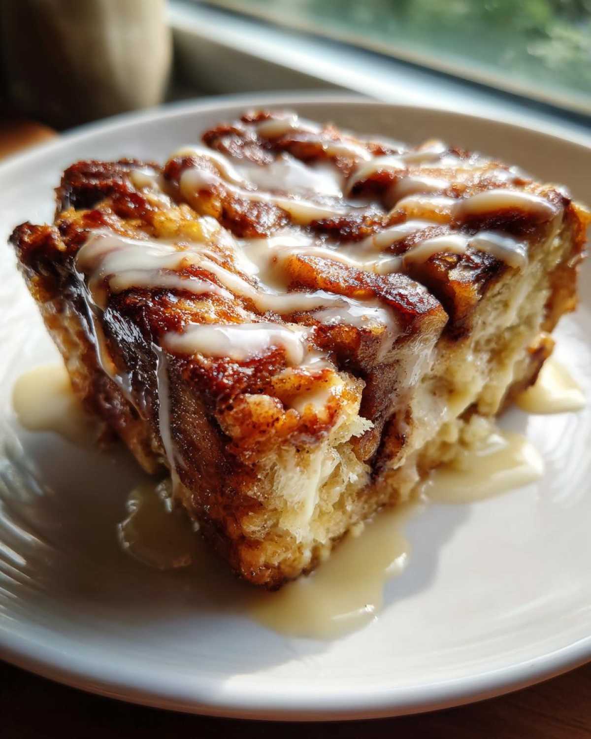Cinnamon Roll Bread Pudding - detail 2