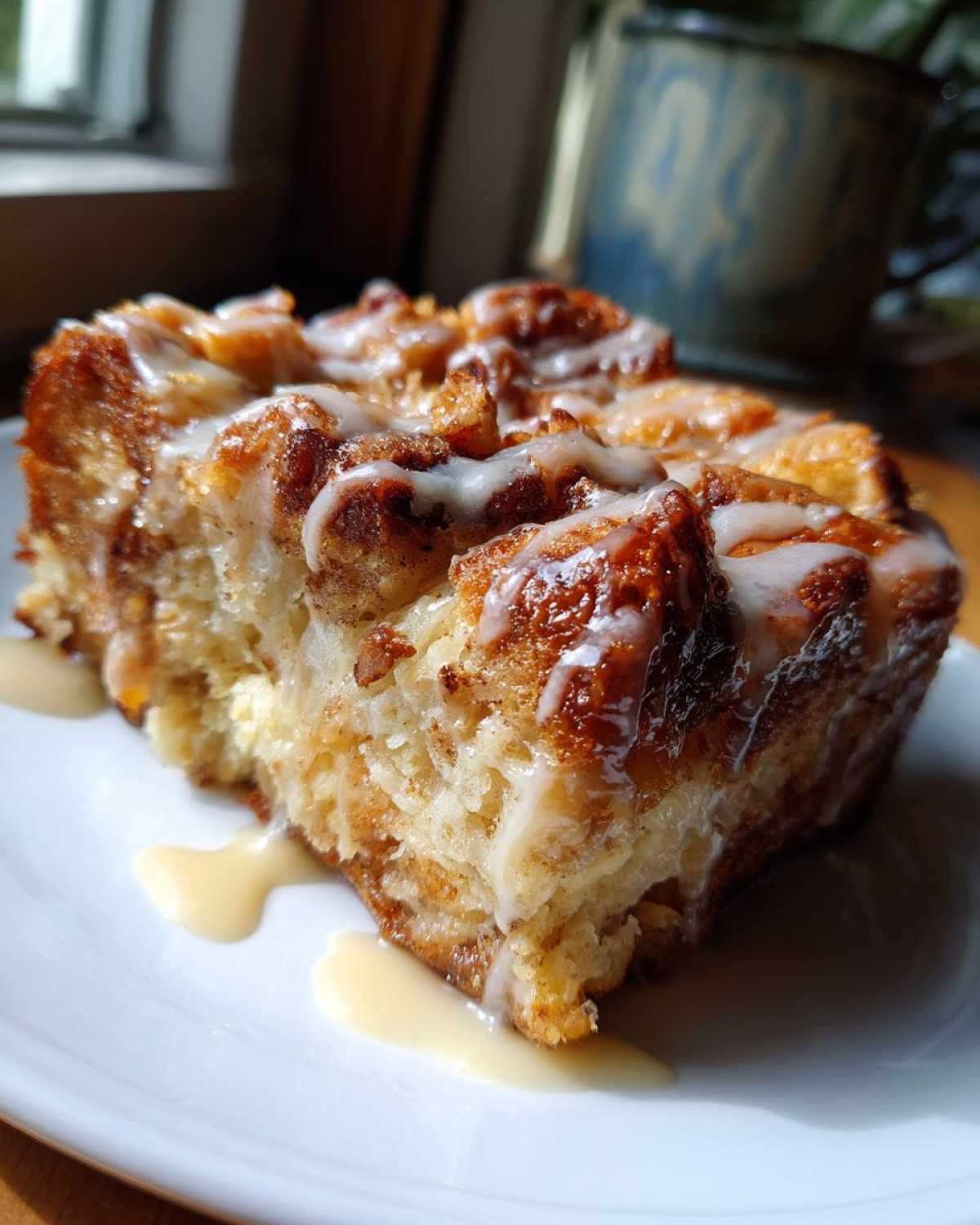 Cinnamon Roll Bread Pudding - detail 4